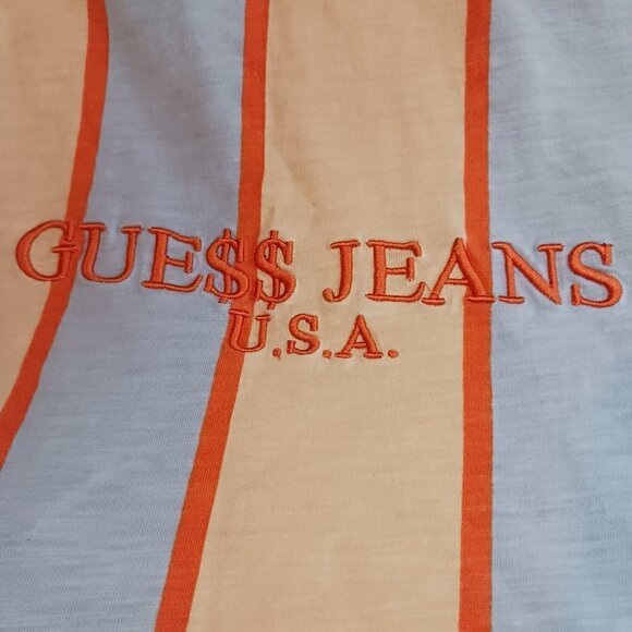 Vintage Guess Originals Embroidered Logo T Shirt - Picture 3 of 7